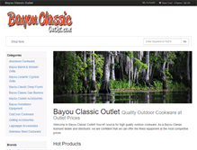 Tablet Screenshot of bayouclassicoutlet.com